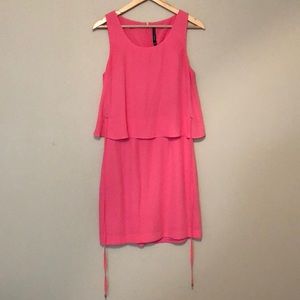 Hot Pink Flowy and Flirty Sleeveless Dress